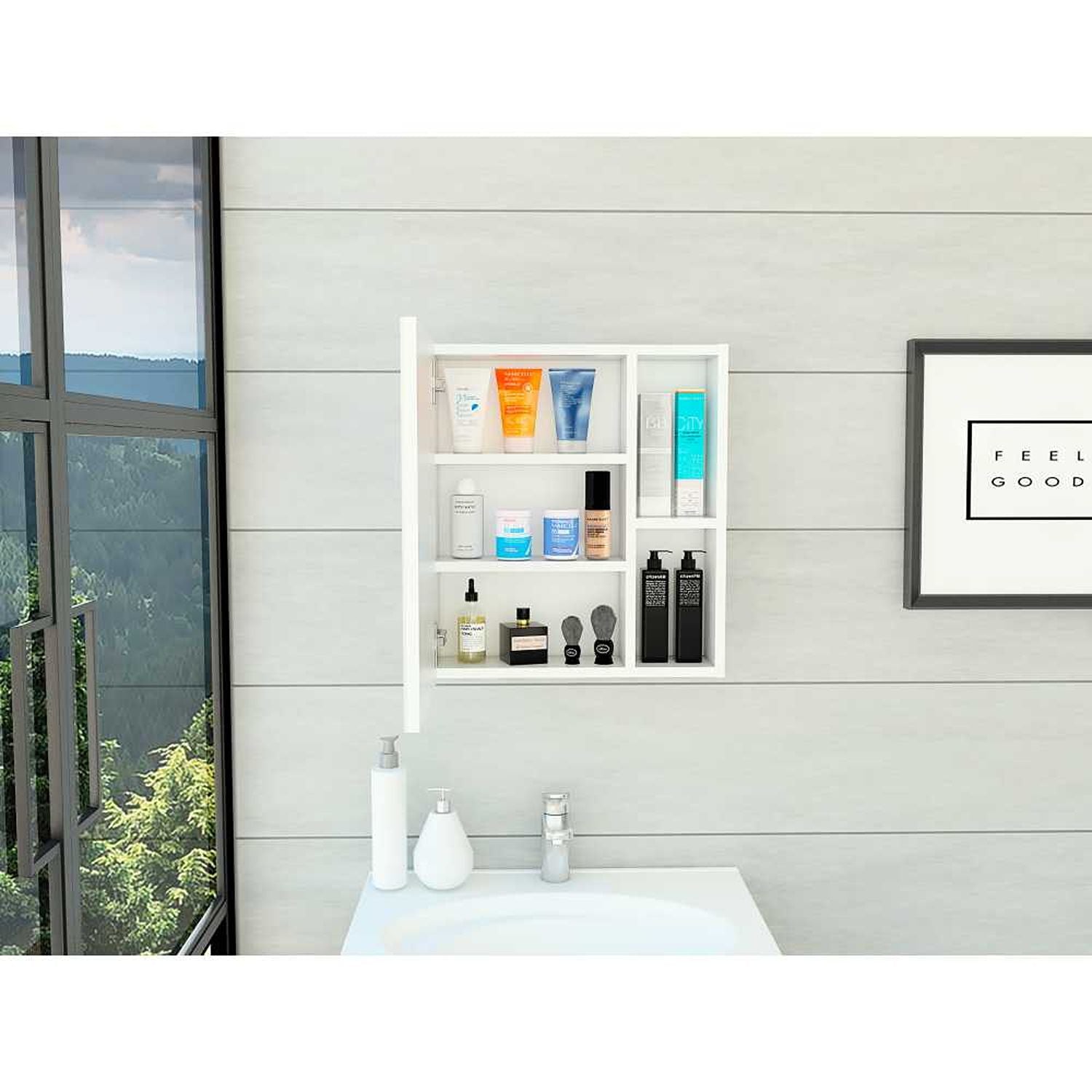 Mueble para Baño Labelle Blanco 50 cm con Espejo – Bylmo