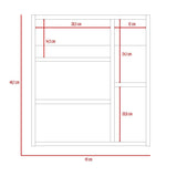 Gabinete de Baño Labelle Gales 45x49.7cm Cuadrado con Espejo y con Tres Entrepaños - Gabinetes | Bylmo