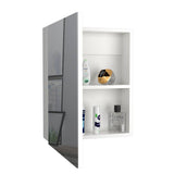 Gabinete de Baño Lumo Blanco 40x50.5cm Cuadrado con Espejo y con Un Entrepaño - Gabinetes | Bylmo