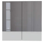 Gabinete Lusso Blanco 60 cm con Dos Puertas y Espejo