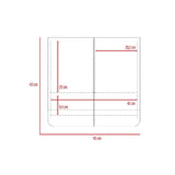 Gabinete Luv Habano y Gris 45 cm con Dos Puertas y Espejo - Gabinetes | Bylmo