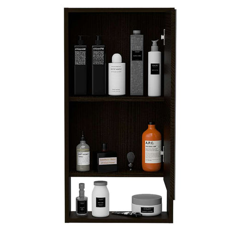 Gabinete Marianna Wengue 45 cm con Espejo y Entrepaño - Gabinetes | Bylmo