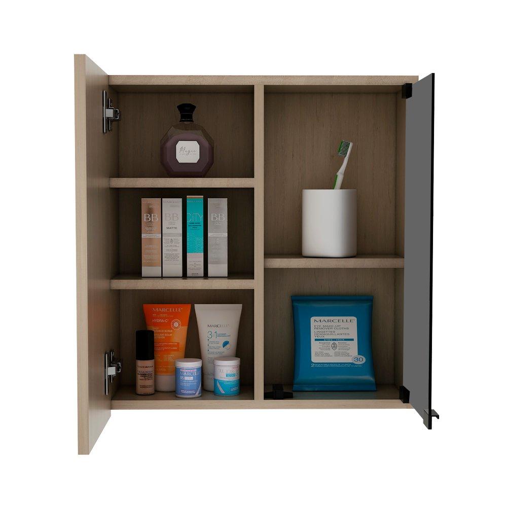 Gabinete de Baño Miro Rovere 50x53.7cm Cuadrado con Espejo y con Tres Entrepaños - Gabinetes | Bylmo