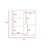 Gabinete de Baño Miro Rovere 50x53.7cm Cuadrado con Espejo y con Tres Entrepaños - Gabinetes | Bylmo