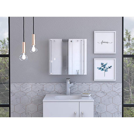 Gabinete Vanta Blanco 50 cm con Espejo - Gabinetes | Bylmo