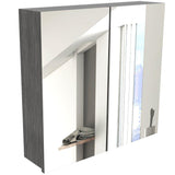 Gabinete Vanta Roble Gris 50 cm con Espejo - Gabinetes | Bylmo