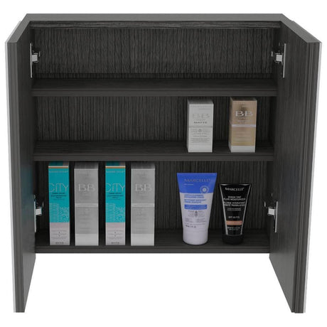 Gabinete Vanta Roble Gris 50 cm con Espejo - Gabinetes | Bylmo