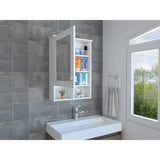 Gabinete de Baño Viña Blanco 53x73.6cm Cuadrado con Espejo y con Tres Entrepaños - Gabinetes | Bylmo