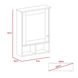 Gabinete de Baño Viña Blanco 53x73.6cm Cuadrado con Espejo y con Tres Entrepaños - Gabinetes | Bylmo