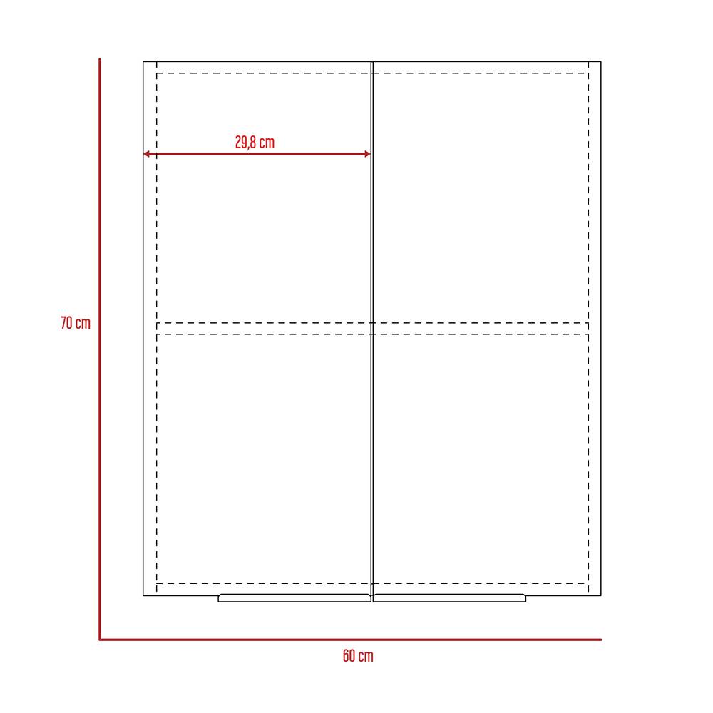 Mueble Auxiliar Nantes Plus Blanco 60 cm con Dos Puertas - Cocinas | Bylmo