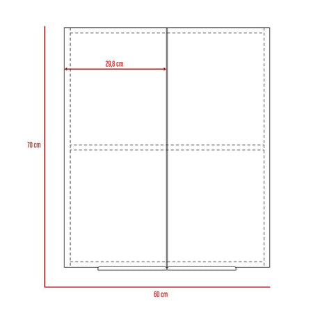 Mueble Auxiliar Nantes Plus Blanco 60 cm con Dos Puertas - Cocinas | Bylmo