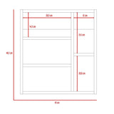 Gabinete de Baño Labelle Coñac 45x49.7cm Cuadrado con Espejo y con Tres Entrepaños - Gabinetes | Bylmo