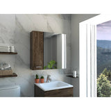 Gabinete de Baño Sines Coñac 60x60cm Cuadrado con Espejo y con Dos Entrepaños - Gabinetes | Bylmo
