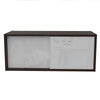Mueble Note Habano y Blanco 81 cm con Puertas Corredizas