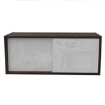 Mueble Note Habano y Blanco 81 cm con Puertas Corredizas