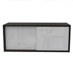 Mueble Note Wengue y Blanco 81 cm con Puertas Corredizas