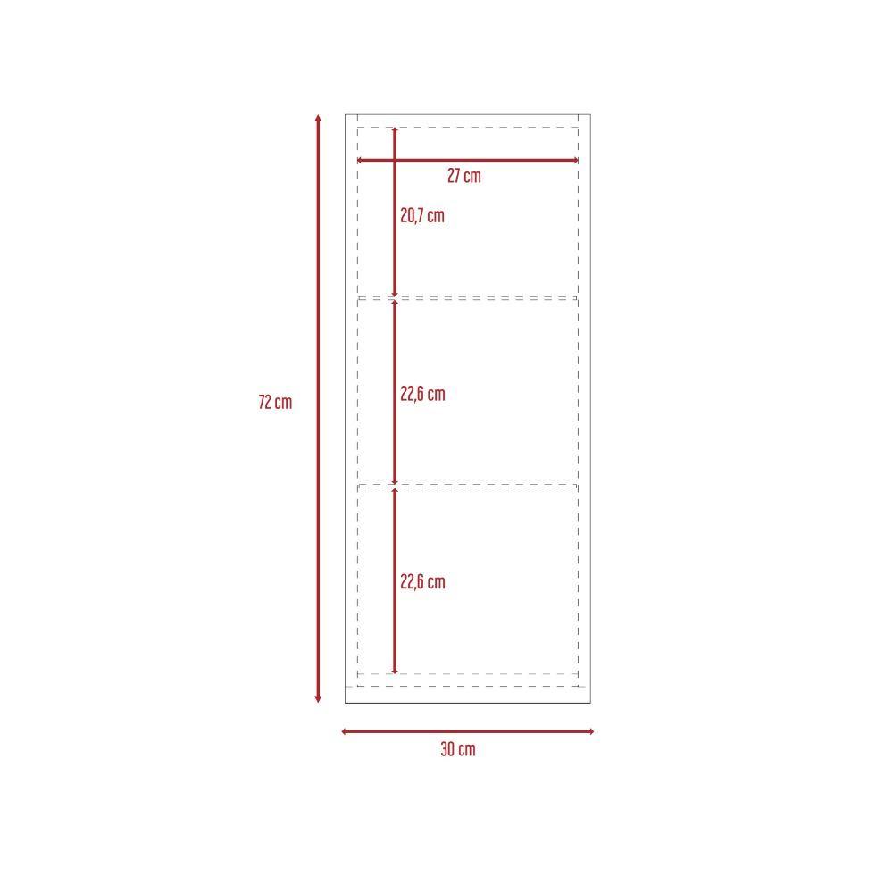 Mueble Auxiliar Plus Blanco 30 cm con Una Puerta - Gabinetes | Bylmo