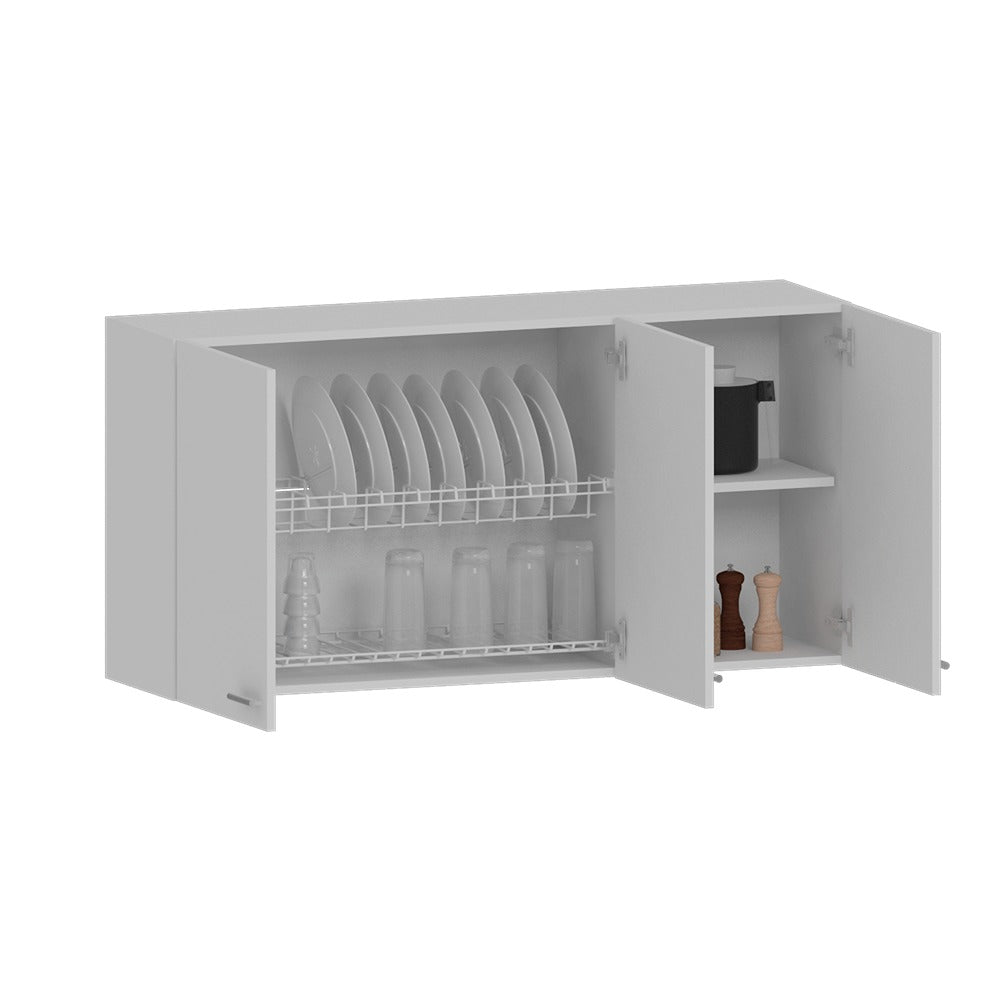 Mueble Superior con Tres Puertas Blanco 120 cm - Cocinas | Bylmo