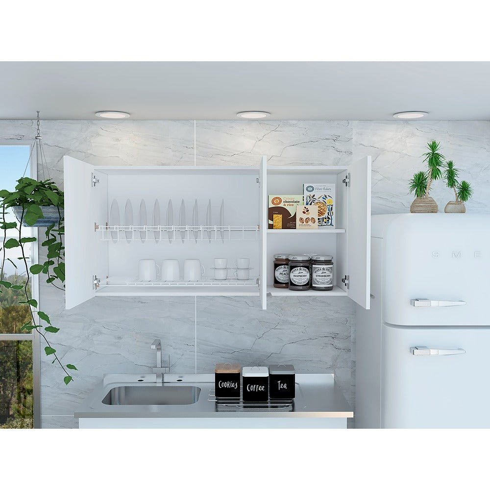 Mueble Superior con Tres Puertas Blanco 120 cm - Cocinas | Bylmo