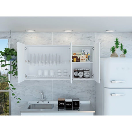 Mueble Superior con Tres Puertas Blanco 120 cm - Cocinas | Bylmo