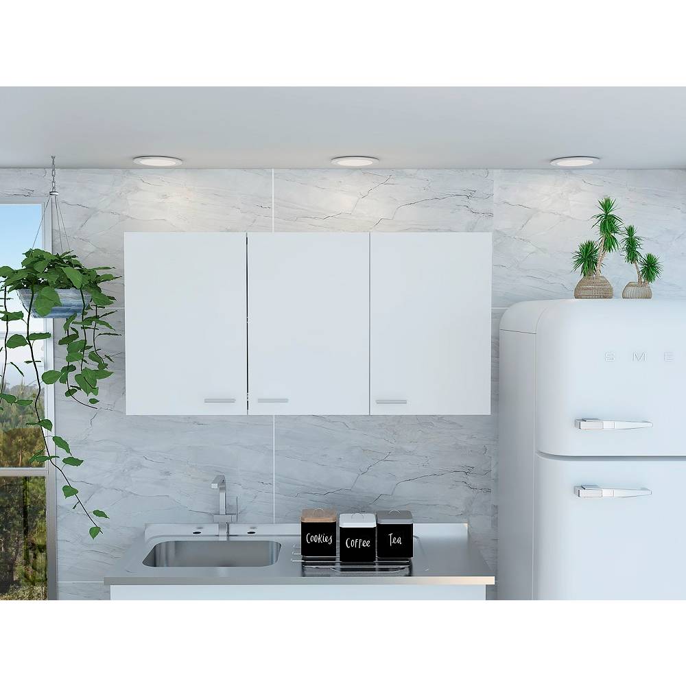 Mueble Superior con Tres Puertas Plus Blanco 120 cm - Cocinas | Bylmo