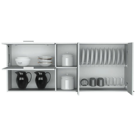 Mueble Superior con Cuatro Puertas Opra Blanco 150 cm - Cocinas | Bylmo