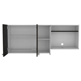 Mueble Superior de Cocina Blanco 150x60.2cm con Dos Entrepaños y con Tres Puertas - Cocinas | Bylmo