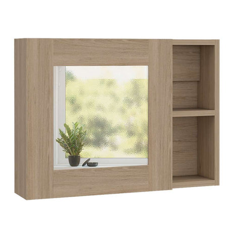 Gabinete Cairo Rovere 55 cm con Espejo y Entrepaños - Gabinetes | Bylmo