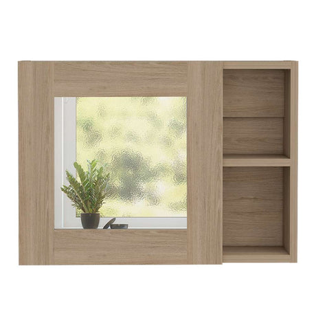 Gabinete Cairo Rovere 55 cm con Espejo y Entrepaños - Gabinetes | Bylmo