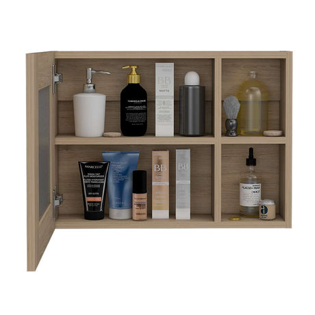 Gabinete Cairo Rovere 55 cm con Espejo y Entrepaños - Gabinetes | Bylmo