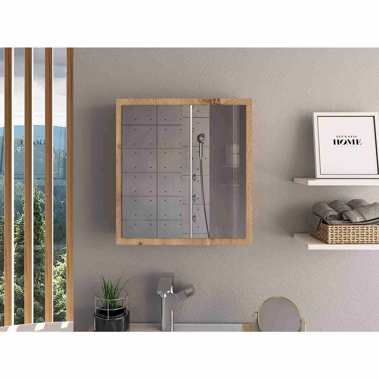 Gabinete de Baño Duma Duna 50 cm con Espejo - Gabinetes de Baño | Bylmo