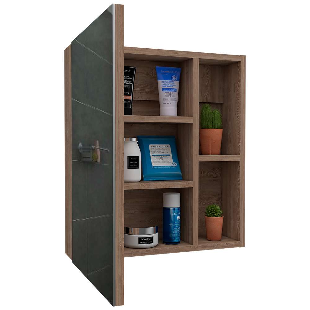 Gabinete Labelle Miel 45 cm con Espejo y Entrepaños - Gabinetes | Bylmo