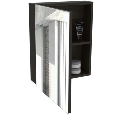 Gabinete Lumo Wengue 40 cm con Espejo - Gabinetes | Bylmo