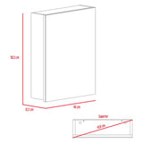 Gabinete Lumo Wengue 40 cm con Espejo - Gabinetes | Bylmo