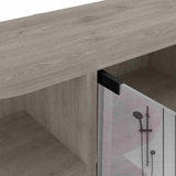 Gabinete de Baño Milan Ceniza 60x50cm Cuadrado con Espejo y con Cuatro Entrepaños - Gabinetes de Baño | Bylmo