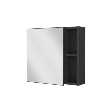 Gabinete de Baño Oman Wengue 50x47cm Cuadrado con Espejo y con Tres Entrepaños - Gabinetes de Baño | Bylmo