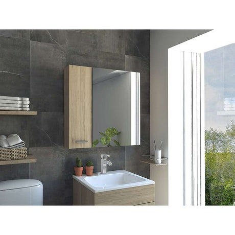 Gabinete Sines Rovere 60 cm con Dos Puertas y Espejo - Gabinetes | Bylmo