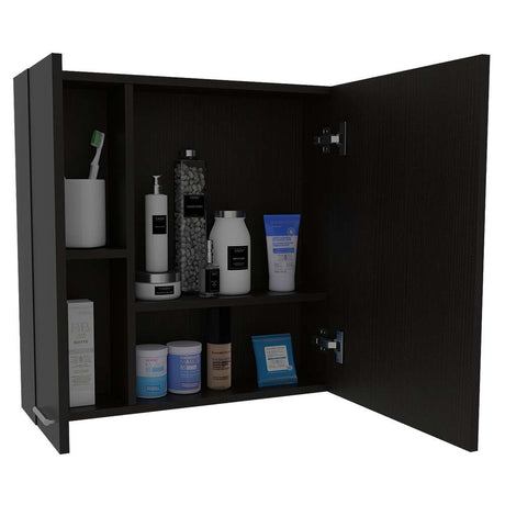 Gabinete Sines Wengue 60 cm con Dos Puertas y Espejo - Gabinetes | Bylmo