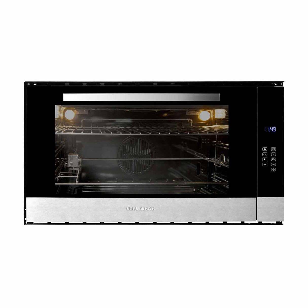 Horno de Empotrar Electrico Challenger Acero 90x48cm 88 Litros Con Pantalla Digital y con Temporizador - Electrodomesticos | Bylmo