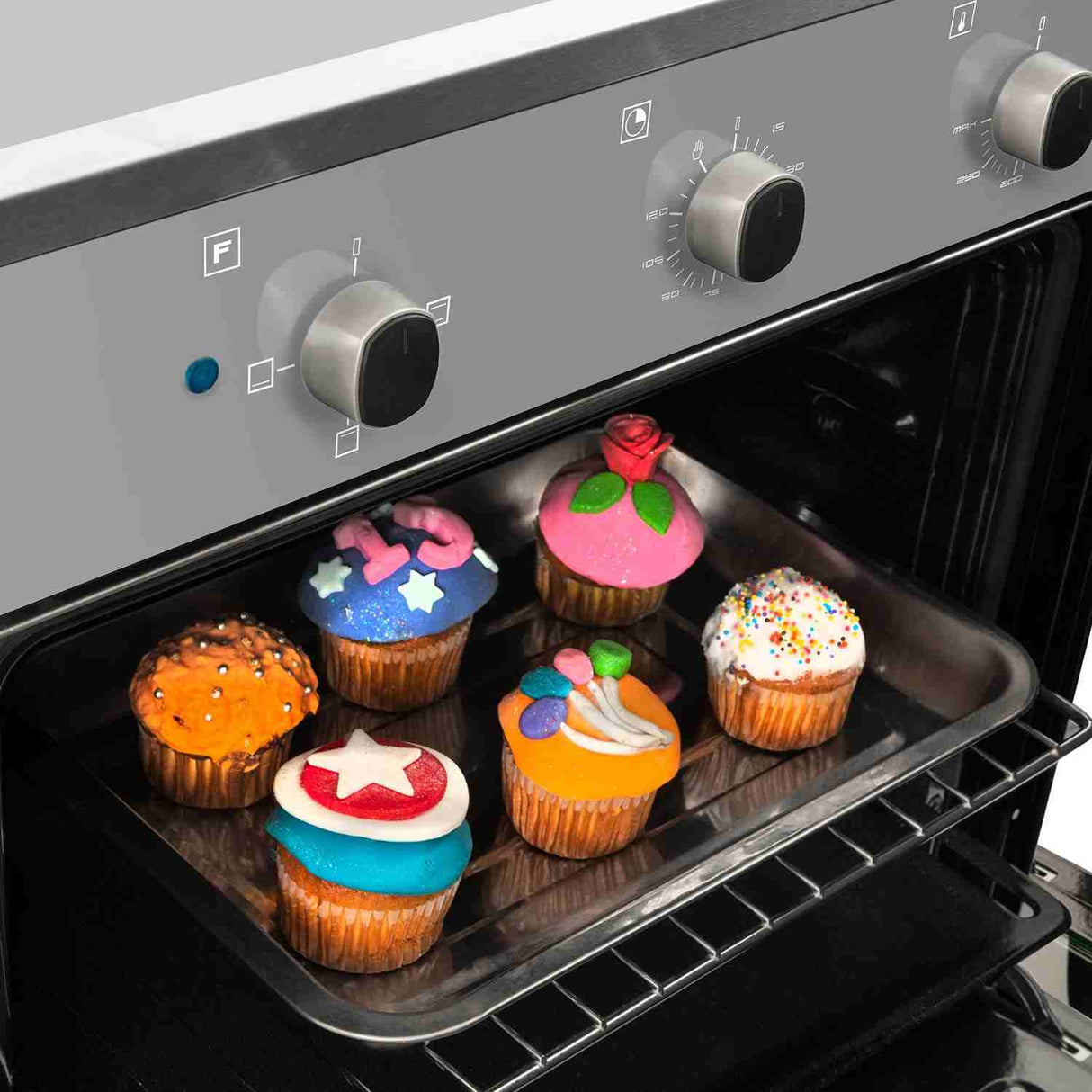 Horno de Empotrar Electrico Challenger Acero 60x60cm 53 Litros y con Temporizador - Electrodomesticos | Bylmo