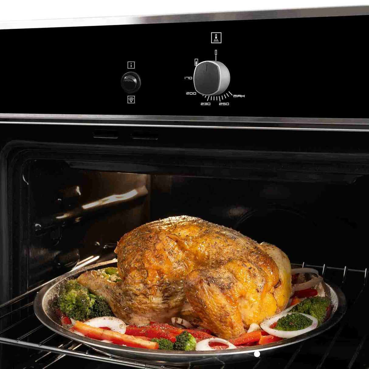 Horno de Empotrar Gas Natural Challenger Acero 60x60cm 53 Litros - Electrodomesticos | Bylmo