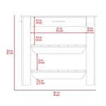 Mueble Auxiliar de Cocina Cala Wengue y Duna 101 cm con Un Cajón y Entrepaños