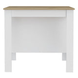 Isla de Cocina Cala Blanco Duna 103 cm con Entrepaños - Barras y Muebles Auxiliares | Bylmo