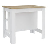 Isla de Cocina Cala Blanco Duna 103 cm con Entrepaños - Barras y Muebles Auxiliares | Bylmo