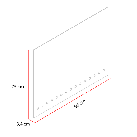 Espejo de Baño Osirirs Plateado 95x75cm Rectangular y con Iluminiación Led - Espejos de Baño | Bylmo