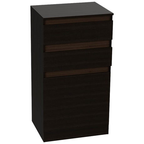 Cómoda Kamelot Wengue 59 cm con Espejo, Dos Cajones y Dos Puertas - Cajoneras | Bylmo