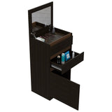 Cómoda Kamelot Wengue 59 cm con Espejo, Dos Cajones y Dos Puertas - Cajoneras | Bylmo