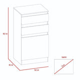 Cómoda Kamelot Wengue 59 cm con Espejo, Dos Cajones y Dos Puertas - Cajoneras | Bylmo