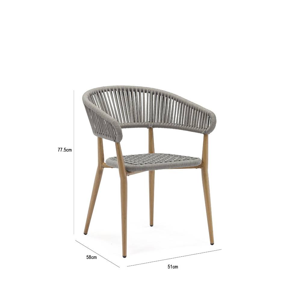 Comedor Nórdico Gris 110 cm de Exterior - Comedores | Bylmo