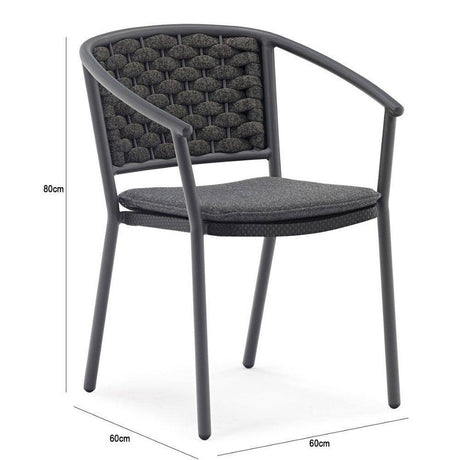 Comedor Tour Gris 90 cm de Exterior - Comedores | Bylmo